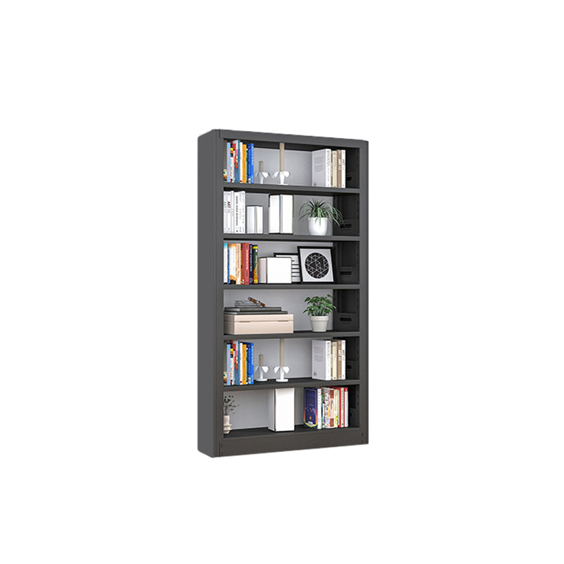 Open Steel Bookshelf Modern Home Office Rectangular Bookcase