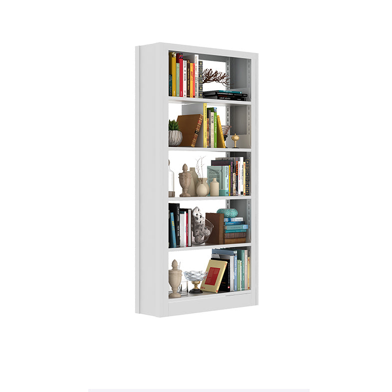 Open Metal Bookshelf Modern Home Living Room Rectangular Bookcase