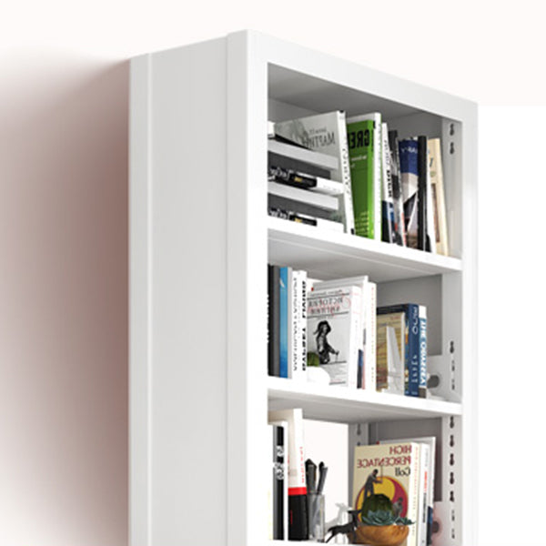 Open Metal Bookshelf Modern Home Living Room Rectangular Bookcase