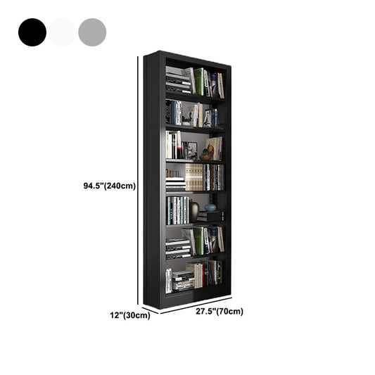 Open Metal Bookshelf Modern Home Living Room Rectangular Bookcase