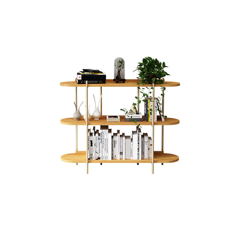 Etagere Bookcase Scandinavian Open Back Bookshelf with Shelves Gold Clearhalo 'Bookcases' 'furn' 'furn_bookcases' 'Furniture' 'Office Furniture' 5525241