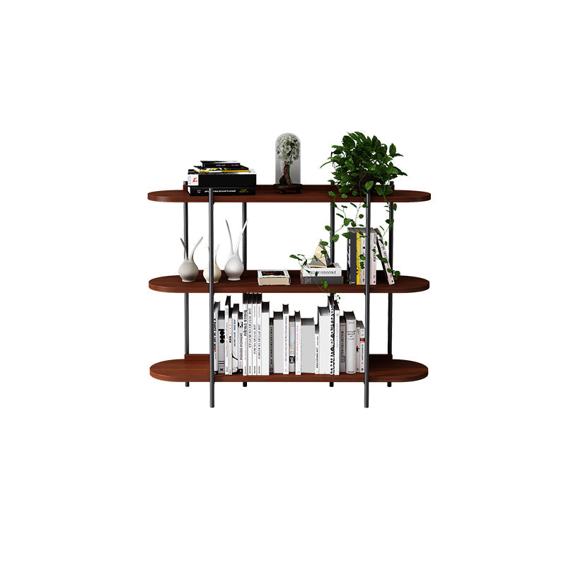 Etagere Bookcase Scandinavian Open Back Bookshelf with Shelves Black Clearhalo 'Bookcases' 'furn' 'furn_bookcases' 'Furniture' 'Office Furniture' 5525242