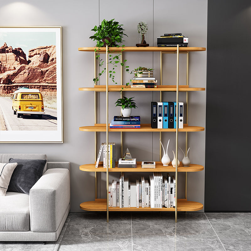 Etagere Bookcase Scandinavian Open Back Bookshelf with Shelves Clearhalo 'Bookcases' 'furn' 'furn_bookcases' 'Furniture' 'Office Furniture' 5525245