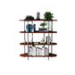 Etagere Bookcase Scandinavian Open Back Bookshelf with Shelves Black Clearhalo 'Bookcases' 'furn' 'furn_bookcases' 'Furniture' 'Office Furniture' 5525246
