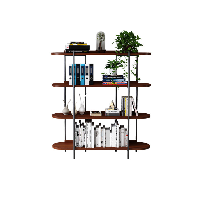 Etagere Bookcase Scandinavian Open Back Bookshelf with Shelves Black Clearhalo 'Bookcases' 'furn' 'furn_bookcases' 'Furniture' 'Office Furniture' 5525246