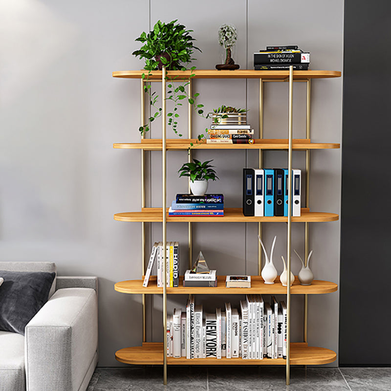 Etagere Bookcase Scandinavian Open Back Bookshelf with Shelves Clearhalo 'Bookcases' 'furn' 'furn_bookcases' 'Furniture' 'Office Furniture' 5525254