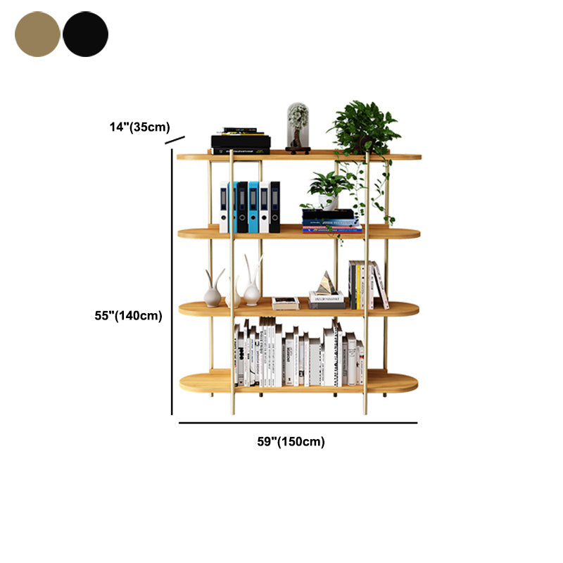 Etagere Bookcase Scandinavian Open Back Bookshelf with Shelves Clearhalo 'Bookcases' 'furn' 'furn_bookcases' 'Furniture' 'Office Furniture' 5525259