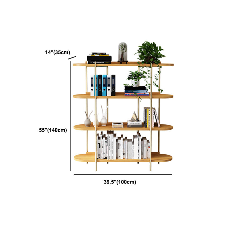 Etagere Bookcase Scandinavian Open Back Bookshelf with Shelves Clearhalo 'Bookcases' 'furn' 'furn_bookcases' 'Furniture' 'Office Furniture' 5525263