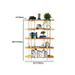 Etagere Bookcase Scandinavian Open Back Bookshelf with Shelves Clearhalo 'Bookcases' 'furn' 'furn_bookcases' 'Furniture' 'Office Furniture' 5525265