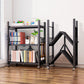 Modern Style Bookshelf Metal Open Back Folding Bookcase for Office