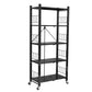 Modern Style Bookshelf Metal Open Back Folding Bookcase for Office