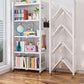 Modern Style Bookshelf Metal Open Back Folding Bookcase for Office