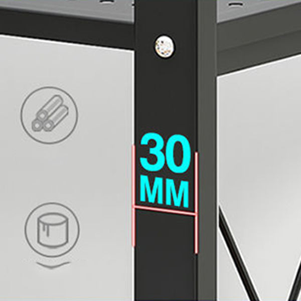 Modern Style Bookshelf Metal Open Back Folding Bookcase for Office