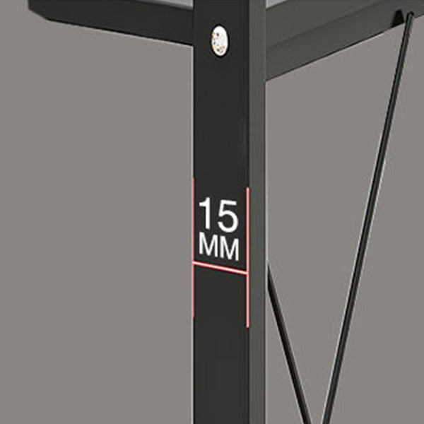 Modern Style Bookshelf Metal Open Back Folding Bookcase for Office