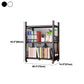 Modern Style Bookshelf Metal Open Back Folding Bookcase for Office
