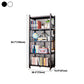 Modern Style Bookshelf Metal Open Back Folding Bookcase for Office