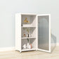 Metal Bookshelf Scandinavian Style Bookcase for Home and Office with Door