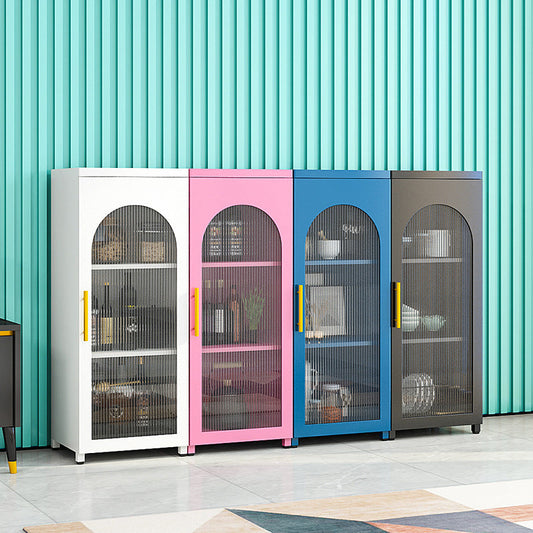 メタル本棚スカンジナビアスタイルの本棚ドア付き自宅とオフィス用の本棚