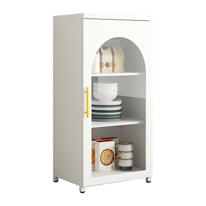 14.57"W Bookshelf Scandinavian Style Bookcase for Home Office with Door