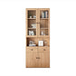 Solid Wood Bookcase Contemporary Style Bookshelf for Home Office Study Room 31.5"L x 12.6"W x 78.7"H Natural Clearhalo 'Bookcases' 'furn' 'furn_bookcases' 'Furniture' 'Office Furniture' 5525328