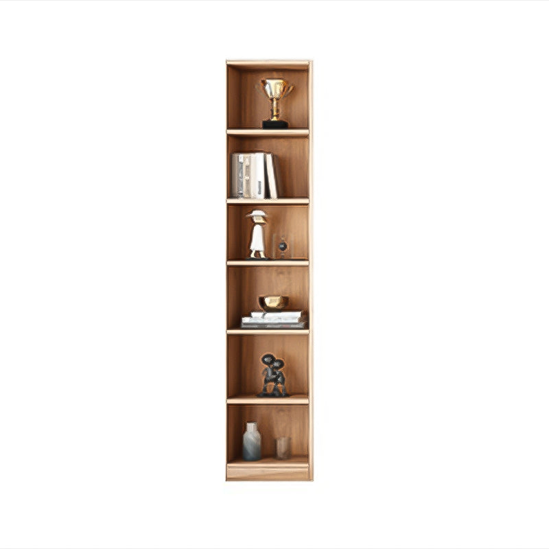 Solid Wood Bookcase Contemporary Style Bookshelf for Home Office Study Room 15.7"L x 12.6"W x 78.7"H Wood Clearhalo 'Bookcases' 'furn' 'furn_bookcases' 'Furniture' 'Office Furniture' 5525330