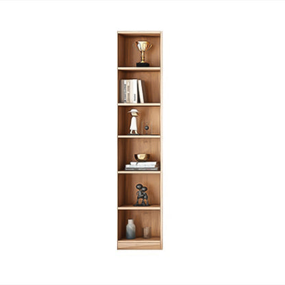Solid Wood Bookcase Contemporary Style Bookshelf for Home Office Study Room 15.7"L x 12.6"W x 78.7"H Wood Clearhalo 'Bookcases' 'furn' 'furn_bookcases' 'Furniture' 'Office Furniture' 5525330