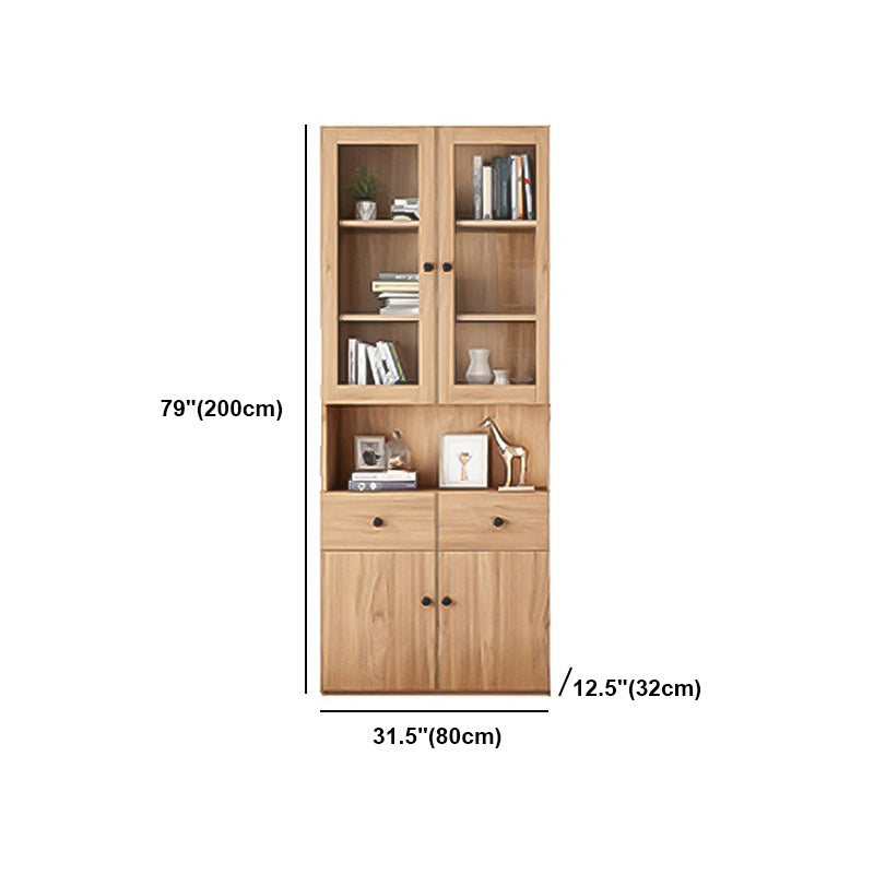 Solid Wood Bookcase Contemporary Style Bookshelf for Home Office Study Room Clearhalo 'Bookcases' 'furn' 'furn_bookcases' 'Furniture' 'Office Furniture' 5525334