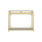 Glam Marble Console Table Rectangle Stain Resistant Storage Frame Sofa Table