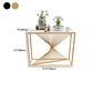 Contemporary Rectangle Console Table Marble Frame Scratch Resistant Sofa Table
