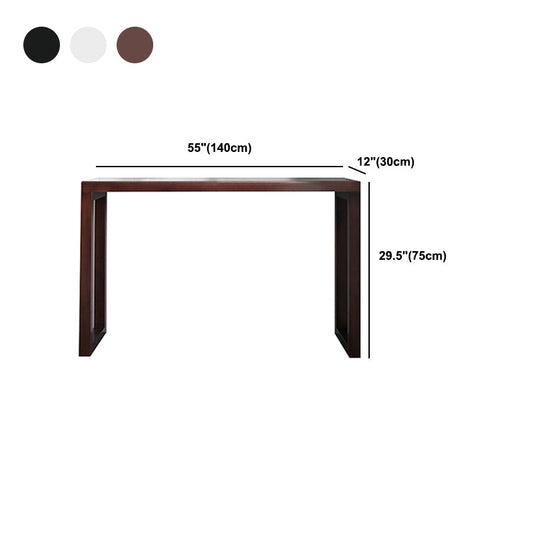 Mesa de consola de madera maciza rectángulo Mesa de acento de madera de pino para el salón