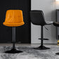 Modern Metal Barstool Faux Leather Footrest Stool Adjustable Height in Matte Finish Clearhalo 'Bar Furniture' 'Bar Stools' 'bar_stools' 'furn' 'furn_bar_stools' 'Furniture' 'Kitchen & Dining Furniture' 5527602