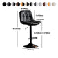 Modern Metal Barstool Faux Leather Footrest Stool Adjustable Height in Matte Finish Clearhalo 'Bar Furniture' 'Bar Stools' 'bar_stools' 'furn' 'furn_bar_stools' 'Furniture' 'Kitchen & Dining Furniture' 5527666