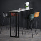 Modern Indoor Backrest Bar Stool Faux Leather Upholstered Bar Stool