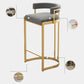 Tabouret de bar Glam Bucket Tabouret de bar rembourré avec base en métal doré
