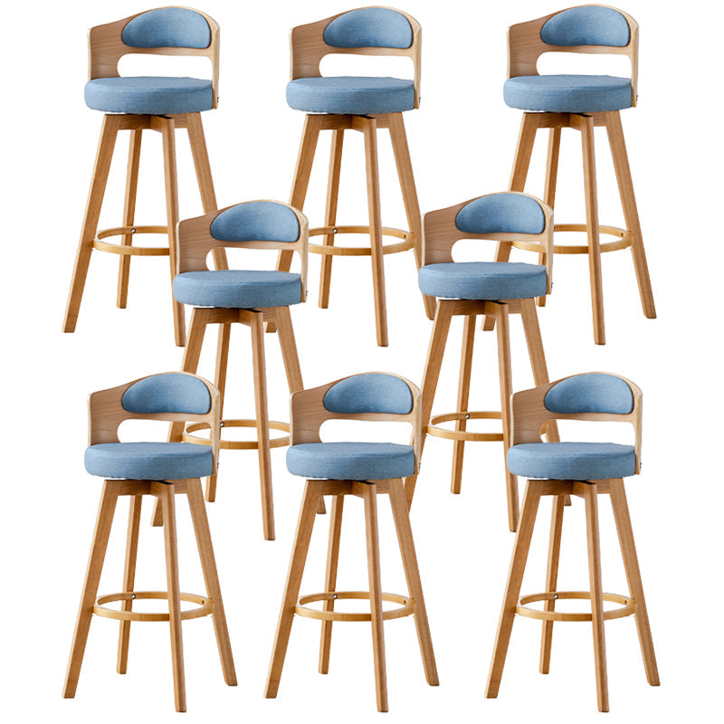 Hedendaagse houtkruk faux lederen aanrechtkruk in matte afwerking voor binnen