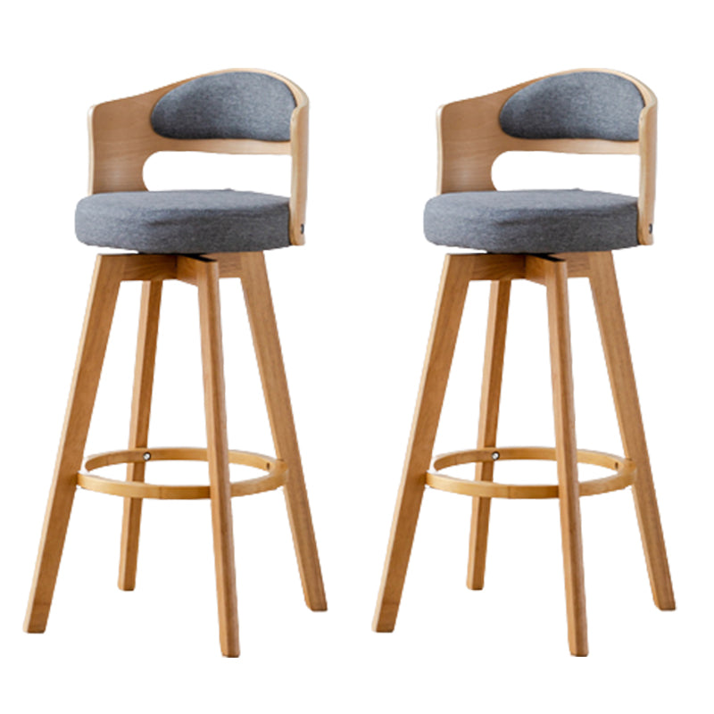 Taburete de madera contemporáneo taburete de cuero falso en acabado mate para interiores