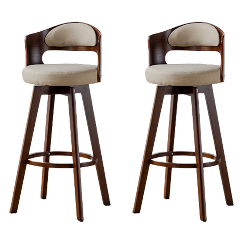 Taburete de madera contemporáneo taburete de cuero falso en acabado mate para interiores