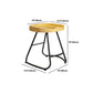 Modern Contoured Seat Pine Solid Wood Bar Stool with Iron Base Clearhalo 'Bar Furniture' 'Bar Stools' 'bar_stools' 'furn' 'furn_bar_stools' 'Furniture' 'Kitchen & Dining Furniture' 5528073