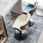 Contemporary Metal Adjustable Barstool Leather Counter Stool with Swivel in Matte Finish Clearhalo 'Bar Furniture' 'Bar Stools' 'bar_stools' 'furn' 'furn_bar_stools' 'Furniture' 'Kitchen & Dining Furniture' 5528082