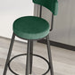 Moderne runde Bar & Thekehocker Footreest Metal Counterstuhl mit Kissen