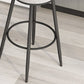 Modern Round Bar & Counter Stool Footrest Metal Counter Chair with Cushion