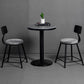 Mesa de barra superior de piedra gris de estilo industrial Juego de mesa 1/2/3 piezas de mostrador con taburetes altos
