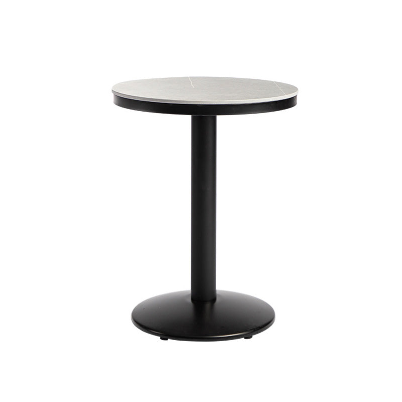 Mesa de barra superior de piedra gris de estilo industrial Juego de mesa 1/2/3 piezas de mostrador con taburetes altos