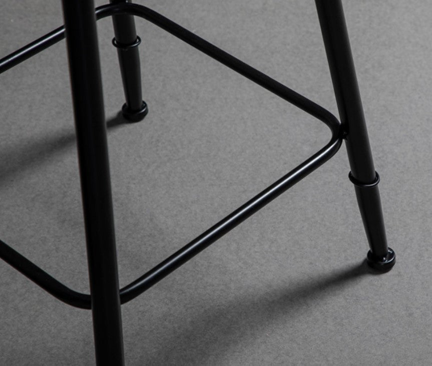 Mesa de barra superior de piedra gris de estilo industrial Juego de mesa 1/2/3 piezas de mostrador con taburetes altos