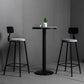 Mesa de barra superior de piedra gris de estilo industrial Juego de mesa 1/2/3 piezas de mostrador con taburetes altos
