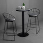Mesa de barra superior de piedra gris de estilo industrial Juego de mesa 1/2/3 piezas de mostrador con taburetes altos