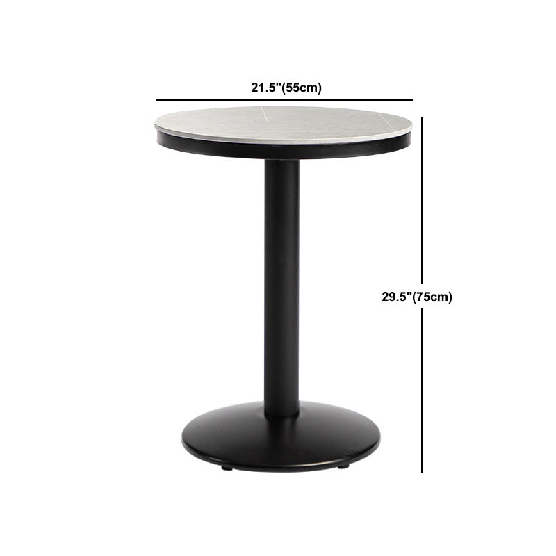 Mesa de barra superior de piedra gris de estilo industrial Juego de mesa 1/2/3 piezas de mostrador con taburetes altos