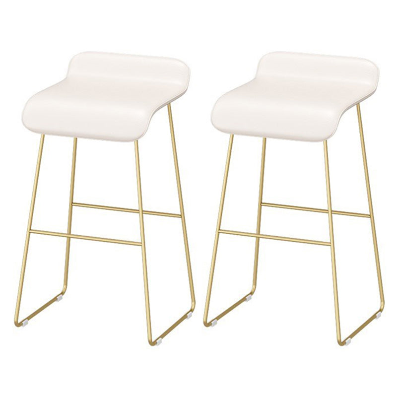 Modern 1/2/5 Pieces Bar Table Stone Counter Table with High Stools for Dining Room White 30"H Stools (Set of 2) Clearhalo 'Bar Furniture' 'furn' 'furn_home_bar_bar_sets' 'Furniture' 'Home Bars & Bar Sets' 'home_bar_bar_sets' 'Kitchen & Dining Furniture' 5528306