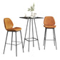Modern 1/3/4 Pieces Bar Table Set Square Iron Counter Table with High Stools for Kitchen Clearhalo 'Bar Furniture' 'furn' 'furn_home_bar_bar_sets' 'Furniture' 'Home Bars & Bar Sets' 'home_bar_bar_sets' 'Kitchen & Dining Furniture' 5528371