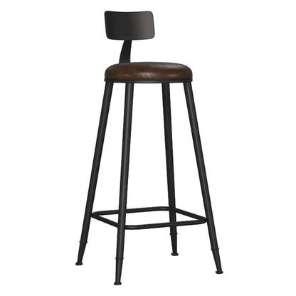 Modern 1/7 Pieces Bar Table Set Rectangle Pine Wood Counter Table for Milk Tea Shop Brown 30"H Stool (Single) Clearhalo 'Bar Furniture' 'furn' 'furn_home_bar_bar_sets' 'Furniture' 'Home Bars & Bar Sets' 'home_bar_bar_sets' 'Kitchen & Dining Furniture' 5528407